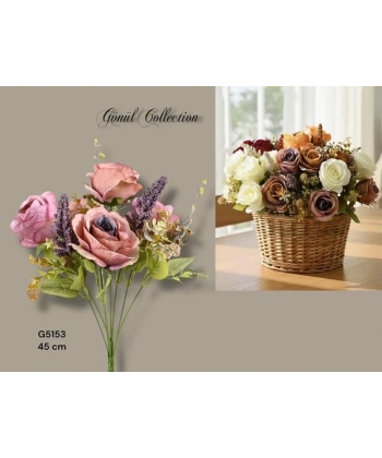 Gönül Mutfak Pembe Yapay Çiçek 45 cm