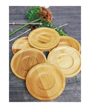 Mien MEN313 Bambu Çay Tabağı 6lı