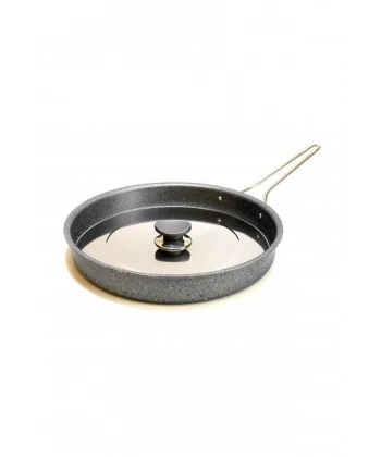 Oms OMS 3222.32 Metal Kapaklı Granit Hamsi Tavası 32x4 cm