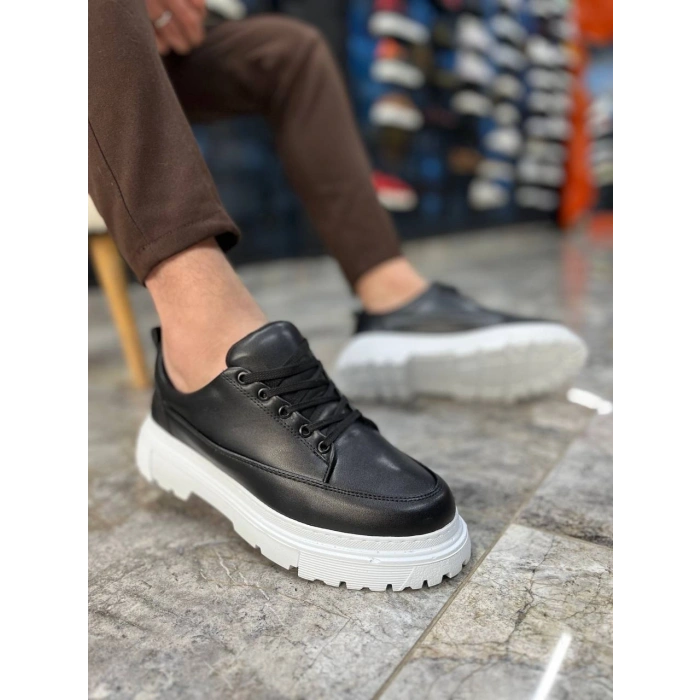 KB-702 Kuback Siyah Cilt Günlük Erkek Ayakkabı