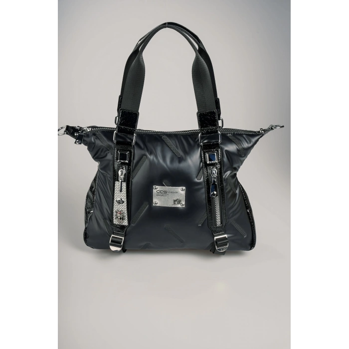 Tiven Siyah Cilt Omuz Ve Kol Çantası