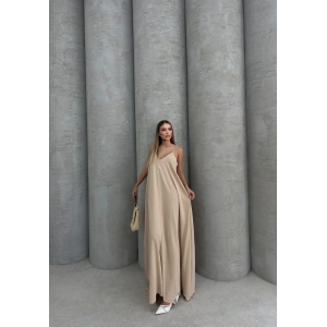 Aerobin uzun elbise bej pt