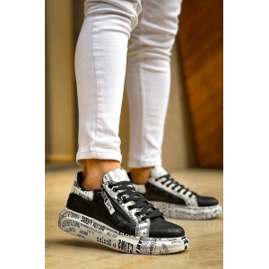 KB-02  Kuback Bağcıklı Crocodile Siyah Gazete Günlük Erkek Ayakkabı