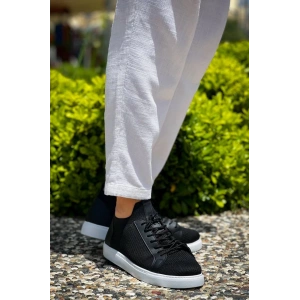 KB-112   Kuback Siyah Triko Bağcıklı  Günlük Erkek  Ayakkabı