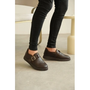 KB-KX1 Kuback Kahve Cilt Kürklü Günlük Erkek Ayakkabı