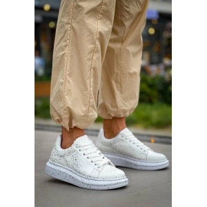 KB-X500  Kuback  Beyaz Silwer  Bağcıklı  Günlük Erkek  Ayakkabı