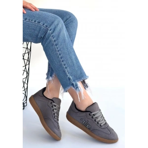 Lendo Gri Süet Bağcıklı Spor Ayakkabı