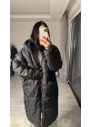 Oversize Siyah Mont