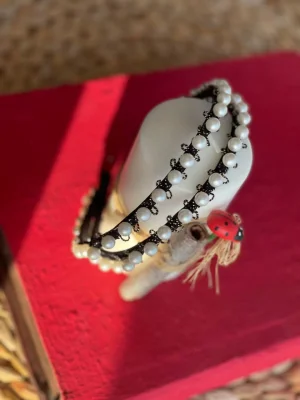 İkili İnci İşlemeli Taç