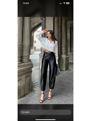 Likralı Şalvar Pantolon