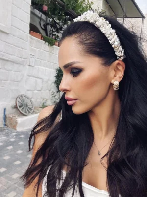 Midyeli İncili Tasarım Taç