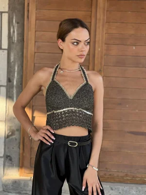 Özel Tasarım Örgü Büstiyer