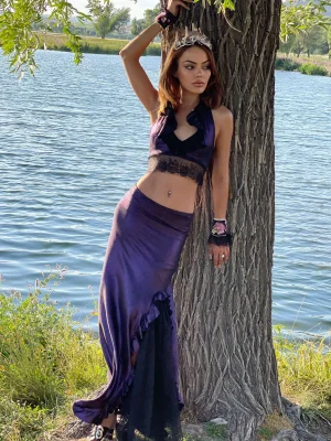 Özel Tasarım Mor Renk İkili Takım