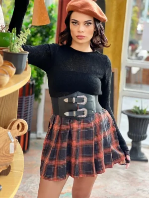 Siyah Ayarlanabilir Lastikli Kemer