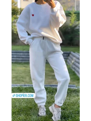 Beyaz Eşofman Altı