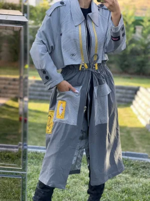 Cepli Uzun Trençkot