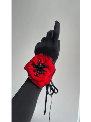 Kadife Gül Kolye Gelincik