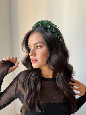 Taş İşlemeli Taç Yeşil