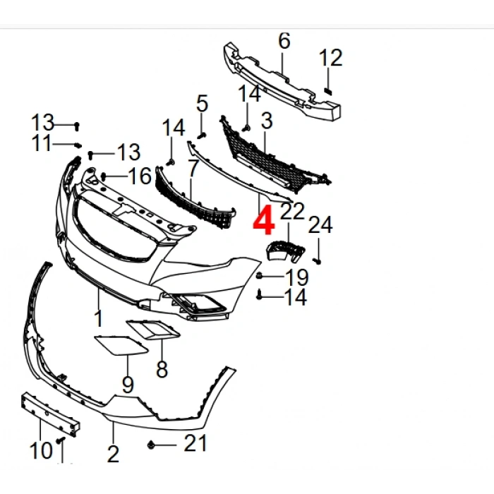 Korando C Tampon Alt Çıtası