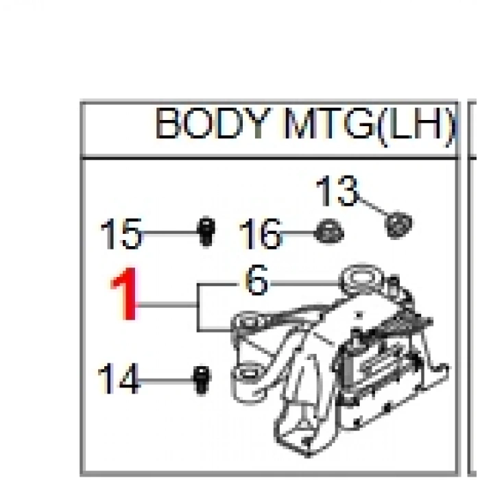 Korando C300 Motor Kulağı Sol Otomatik