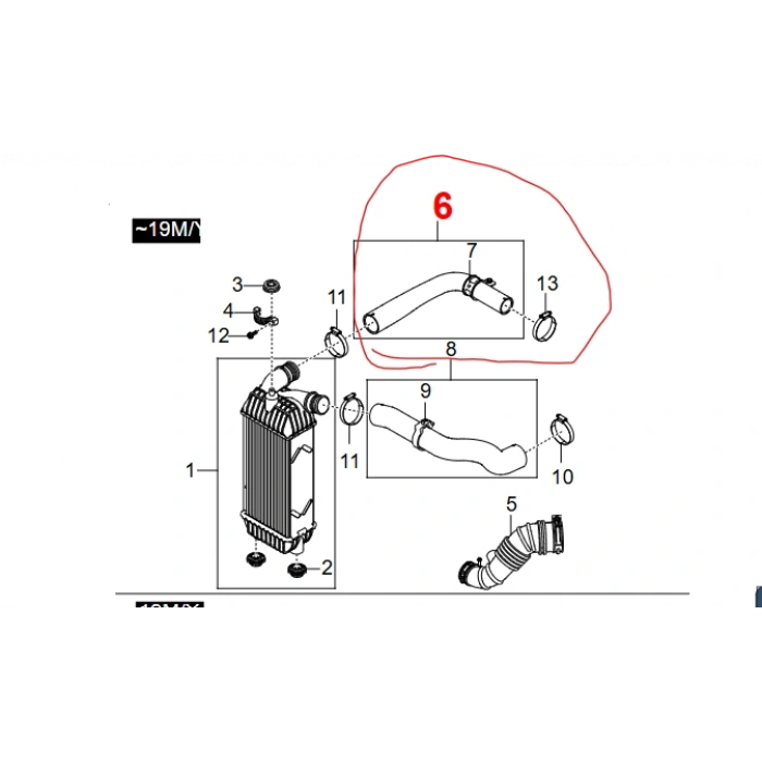 Tivoli İntercooler-Turbo Hortumu