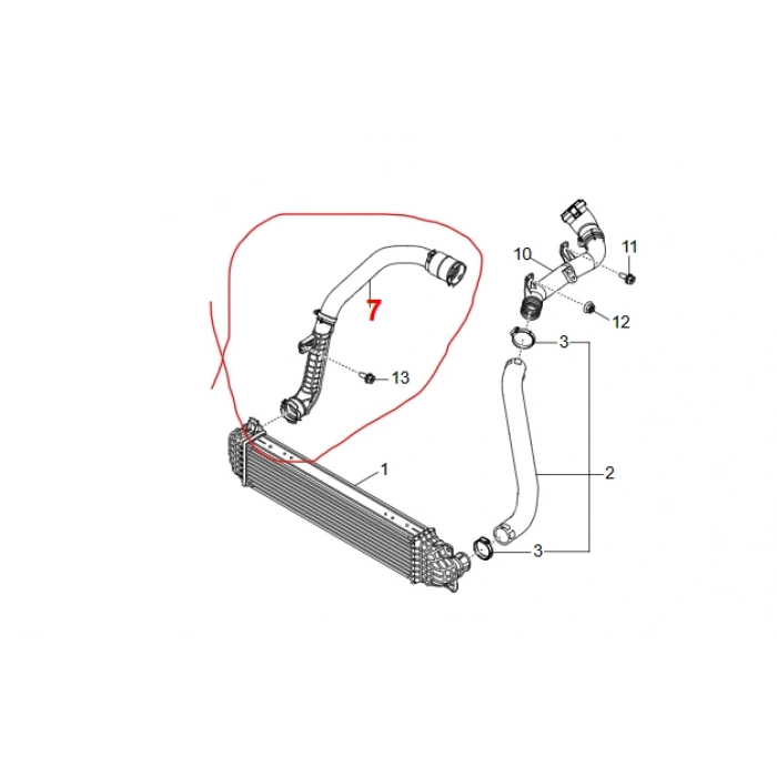 Torres İntercooler-Turbo Hortumu