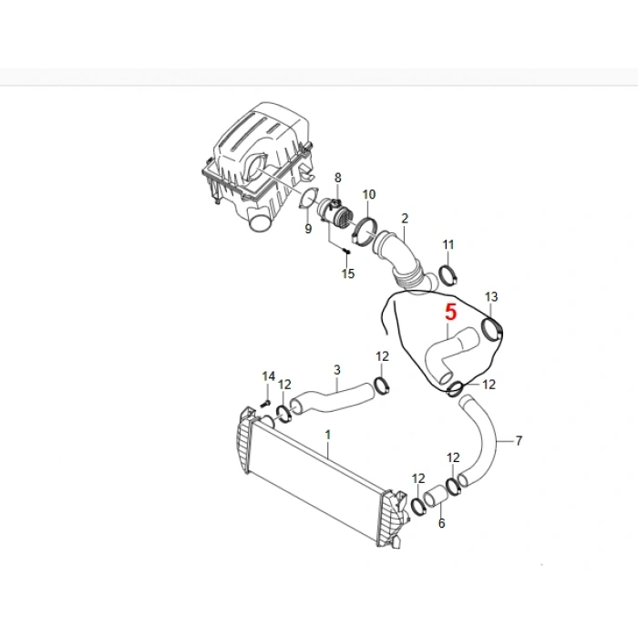 Kyron İntercooler Hortumu