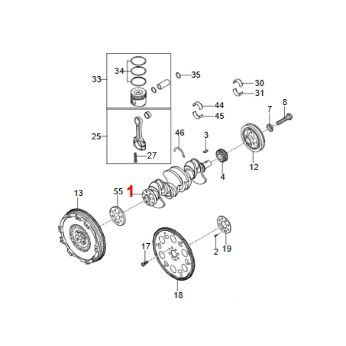 KORANDO C 300 KRANK MİLİ DİZEL