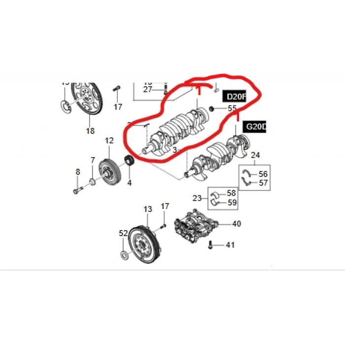 KORANDO C KORANDO SPORT REXTON RODİUS KRANK MİLİ