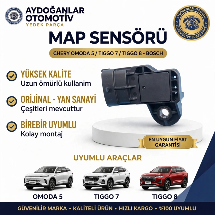 Chery Map Sensörü Tiggo 7 Tiggo 8 Omoda 5