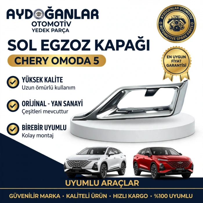 Chery Omoda 5 Sağ Eksoz Kapağı 602002026AA