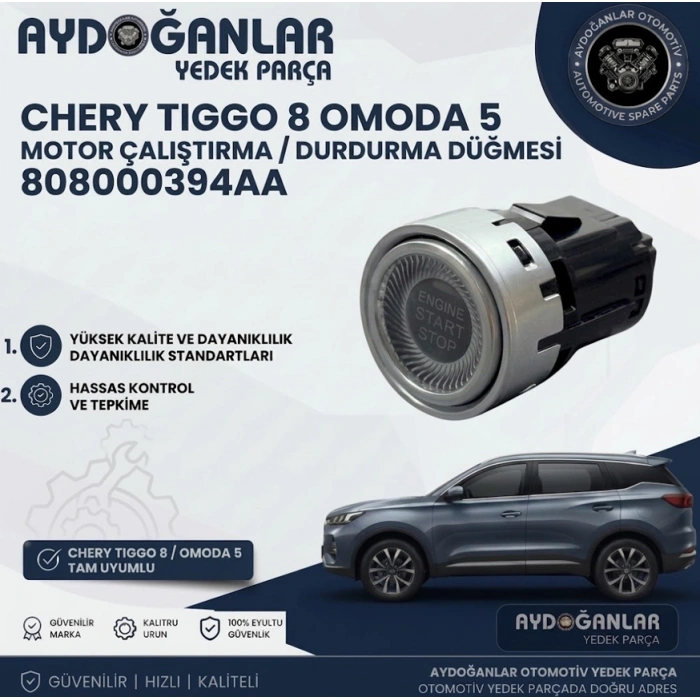 Chery Star Stop Düğmesi Tiggo 8 Omoda 5 808000394AA