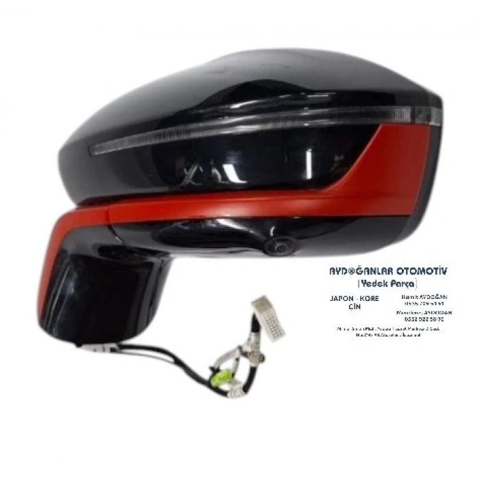 DIŞ AYNA SOL KOMPLE OMODA 5 KIRMIZI ELEKTRİKLİ KAMERA+TAŞIT TAKİP