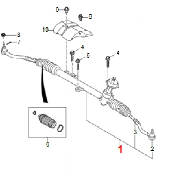 korando c 300 direksiyon kutusu