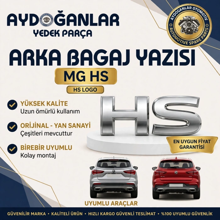 Mg Hs Arka Bagaj Yazısı HS Yazısı