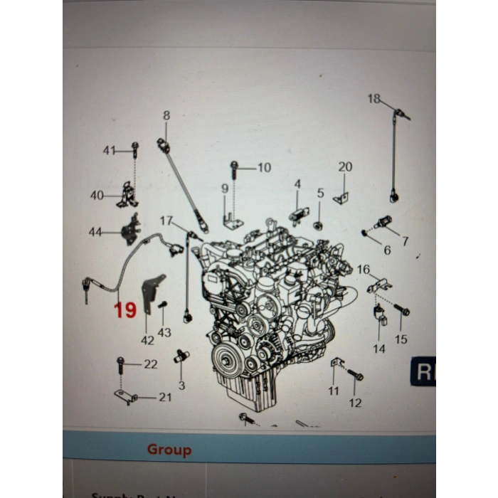 Musso Grand EGT Egzoz Sensörü Sol Arka Lnt