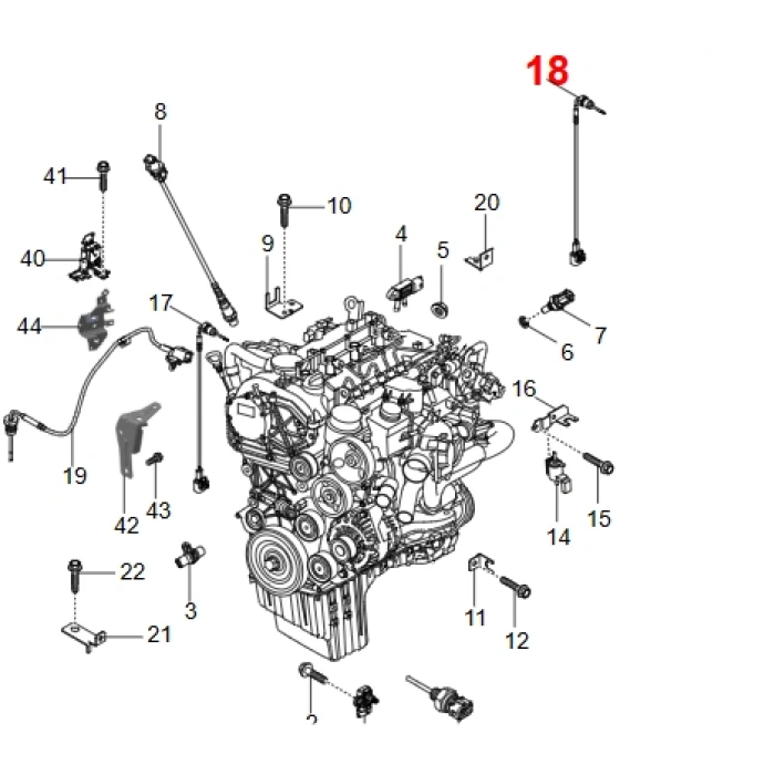 Musso Grand Egt Scr Turbo Sensörü 6721501558