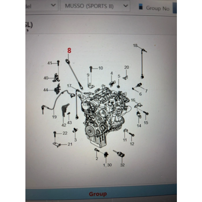 Musso Grand Oksijen Sensörü Arka