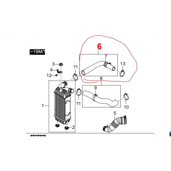 Tivoli İntercooler-Turbo Hortumu