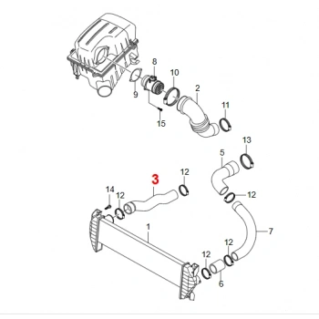Actyon Sports İntercooler Turbo Hortumu