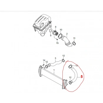 Musso Grand İntercooler Turbo Hortumu