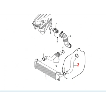 Musso Grand İntercooler Turbo Hortumu