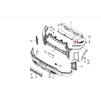 Musso Grand Tampon Braketi Sağ