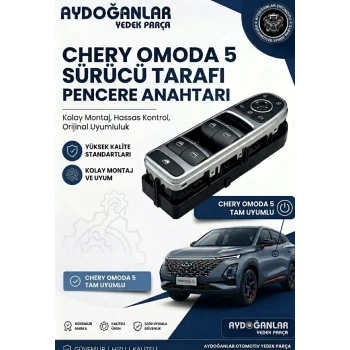 Chery Omoda 5 Sol Ön Cam Düğmesi 4lü