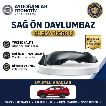 Chery Tiggo 8 Sağ Ön Davlumbaz