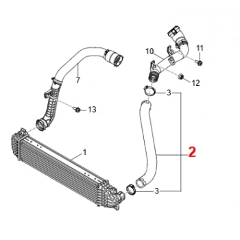 korando c300 intercooler hortumu