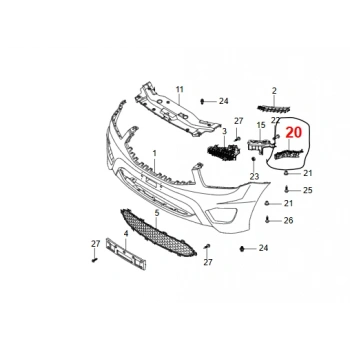 Korando Sports Tampon Braketi Sol