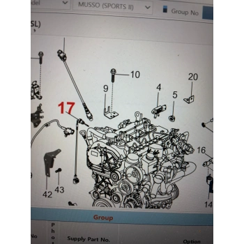 Musso Grand Turbo EGT Sensörü Ön