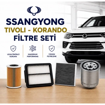Tivoli Korando 1.6 Dizel Filtre,Bakım Seti