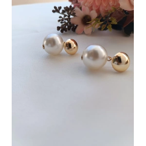 Büyük İnci Top Küpe